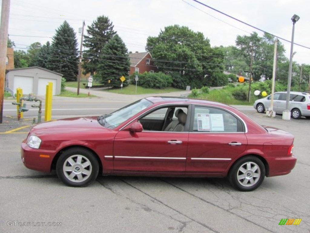 2006 Optima EX - Radiant Red / Beige photo #6