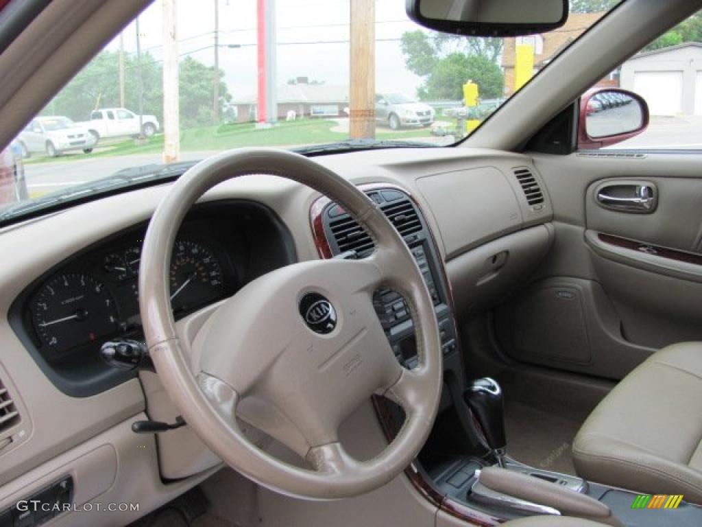 2006 Optima EX - Radiant Red / Beige photo #12