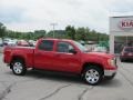 2008 Fire Red GMC Sierra 1500 SLE Crew Cab 4x4  photo #1