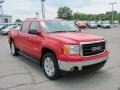 2008 Fire Red GMC Sierra 1500 SLE Crew Cab 4x4  photo #4