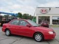 2003 Classic Red Kia Spectra Sedan  photo #1