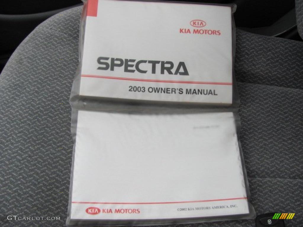 2003 Spectra Sedan - Classic Red / Grey photo #13