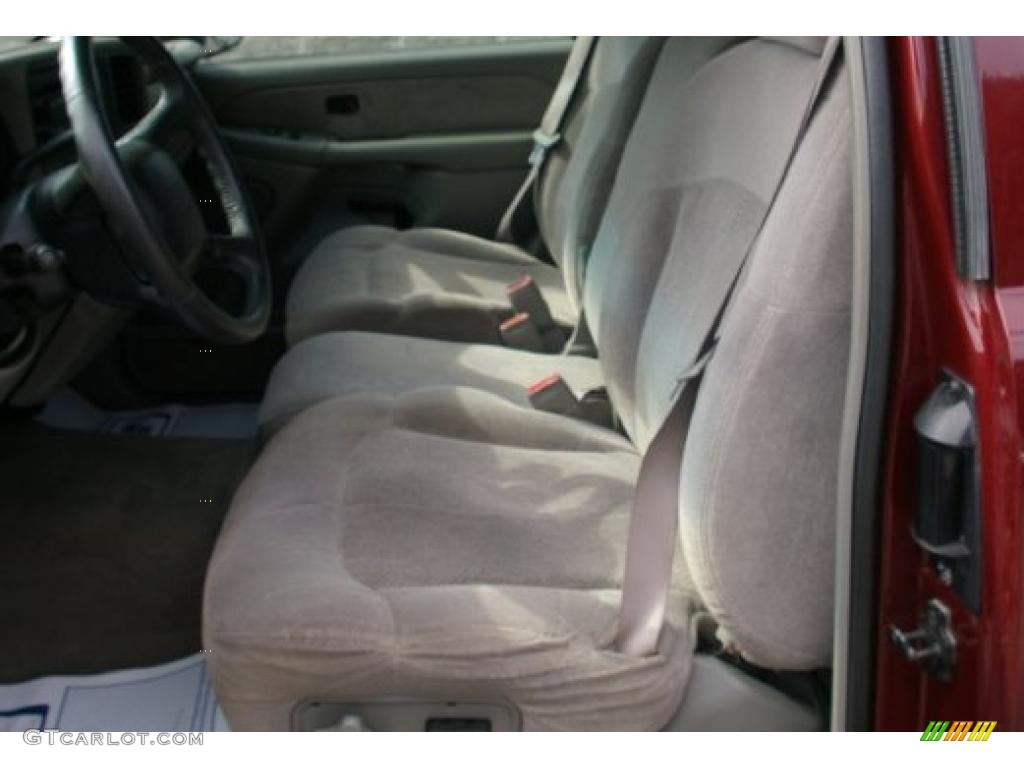 2000 Silverado 1500 LS Extended Cab 4x4 - Dark Carmine Red Metallic / Medium Gray photo #4