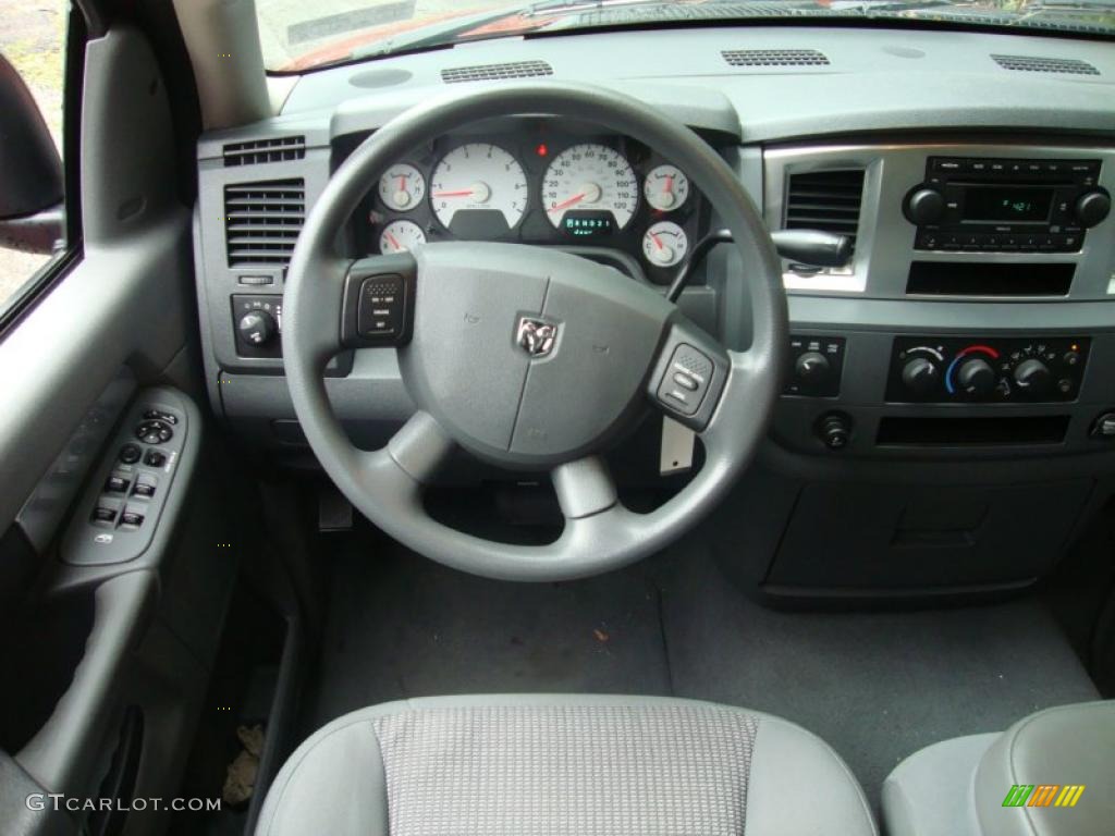 2007 Ram 1500 Big Horn Edition Quad Cab 4x4 - Flame Red / Medium Slate Gray photo #25