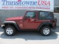 2007 Red Rock Crystal Pearl Jeep Wrangler X 4x4  photo #13