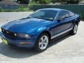 2008 Vista Blue Metallic Ford Mustang V6 Deluxe Coupe  photo #7