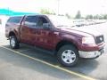 2004 Dark Toreador Red Metallic Ford F150 XLT SuperCrew 4x4  photo #6