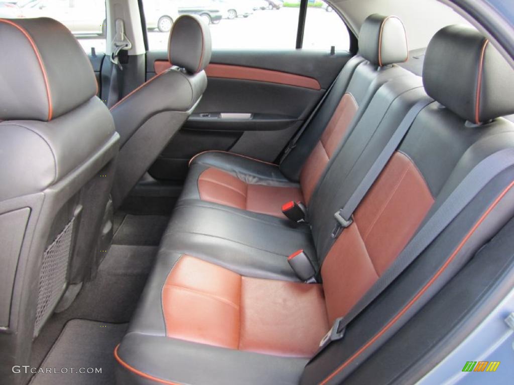 Ebony/Brick Interior 2009 Chevrolet Malibu LTZ Sedan Photo #32105575