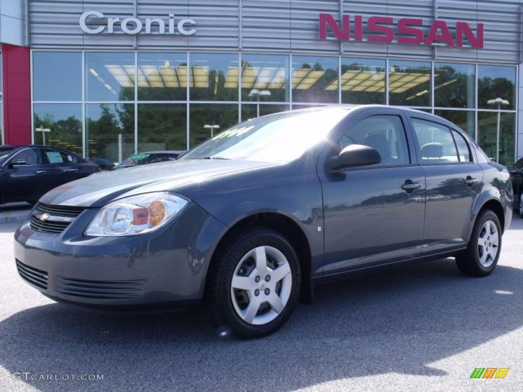 2007 Cobalt LS Sedan - Blue Granite Metallic / Gray photo #1