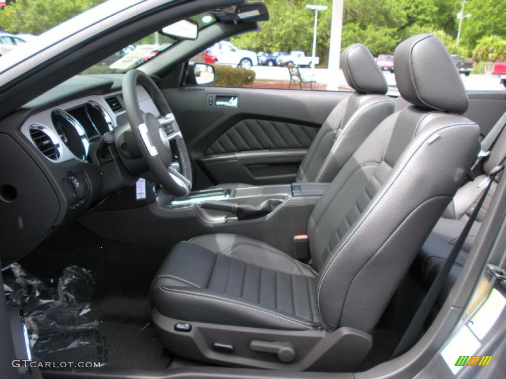2011 Mustang V6 Premium Convertible - Sterling Gray Metallic / Charcoal Black photo #6