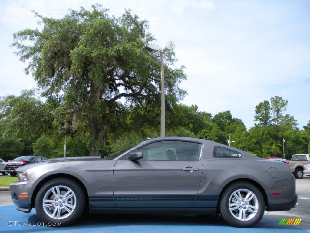 2011 Mustang V6 Coupe - Sterling Gray Metallic / Charcoal Black photo #2