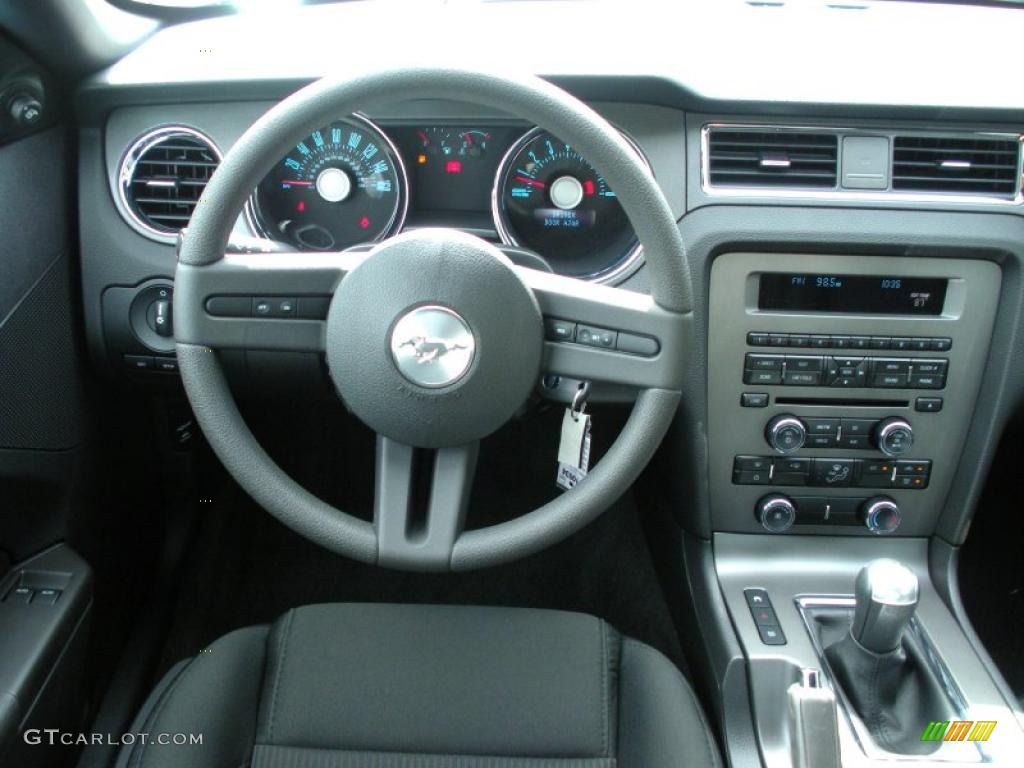 2011 Mustang V6 Coupe - Sterling Gray Metallic / Charcoal Black photo #7