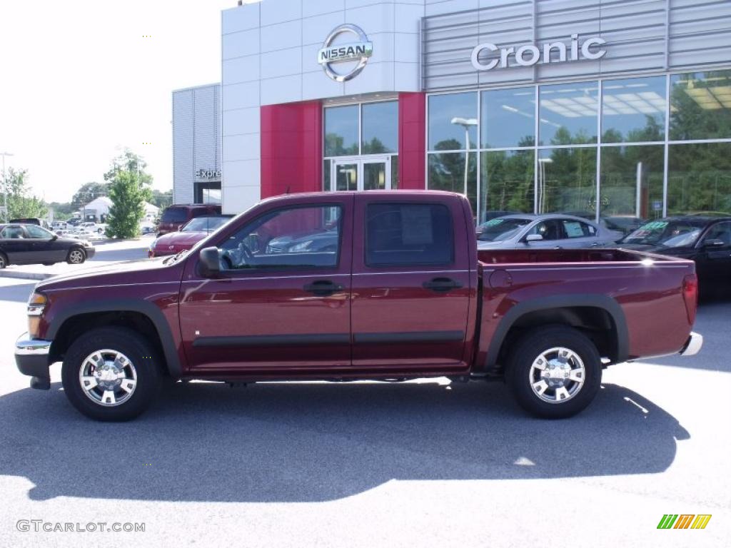 2008 Colorado LT Crew Cab - Deep Ruby Metallic / Ebony photo #2