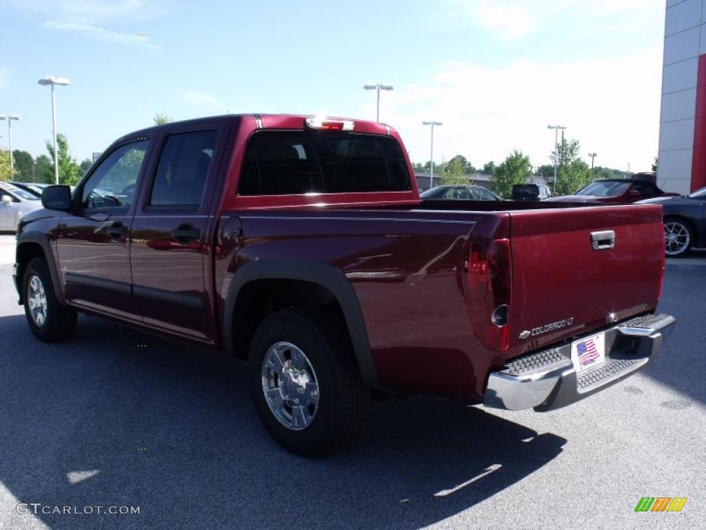2008 Colorado LT Crew Cab - Deep Ruby Metallic / Ebony photo #3