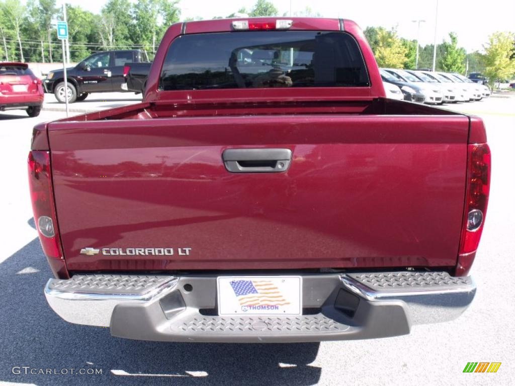2008 Colorado LT Crew Cab - Deep Ruby Metallic / Ebony photo #4