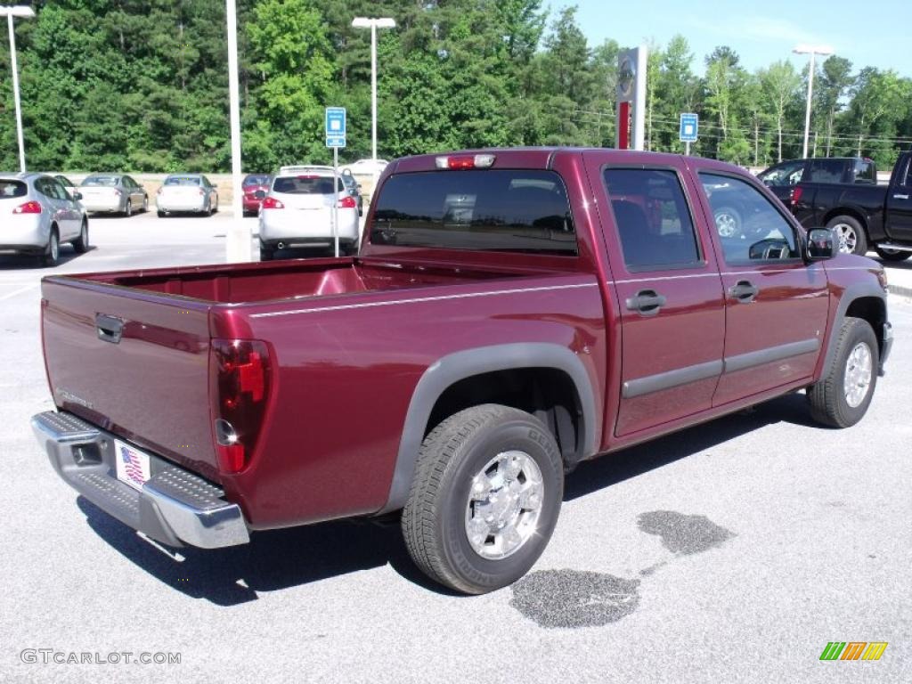 2008 Colorado LT Crew Cab - Deep Ruby Metallic / Ebony photo #5