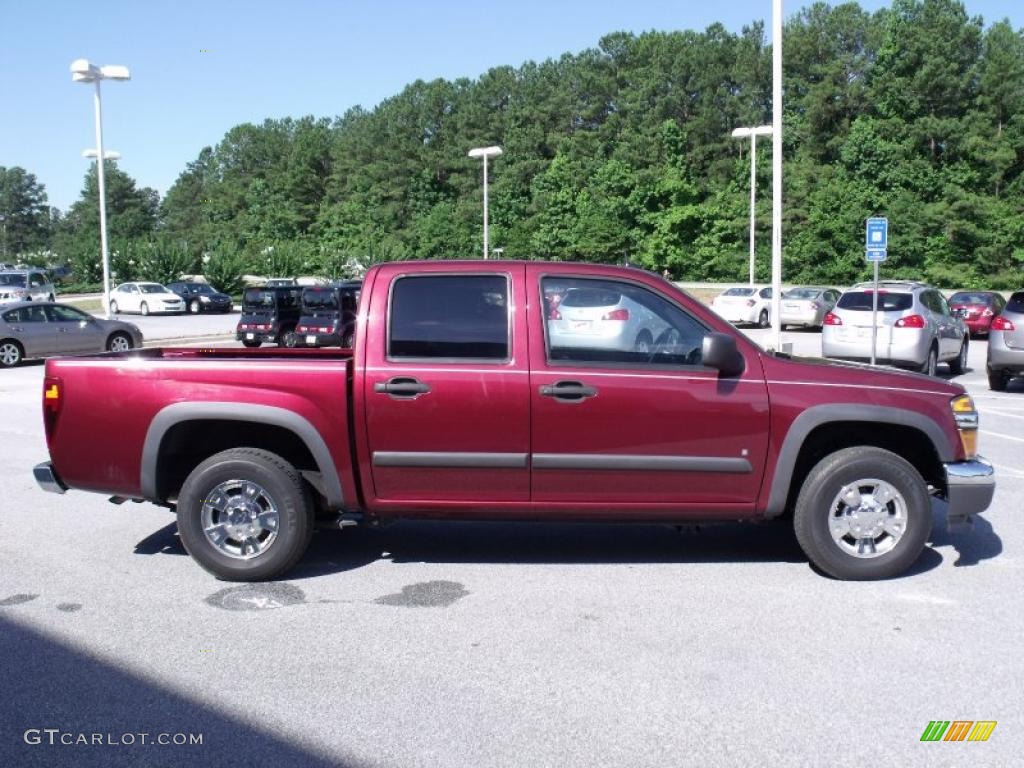 2008 Colorado LT Crew Cab - Deep Ruby Metallic / Ebony photo #6