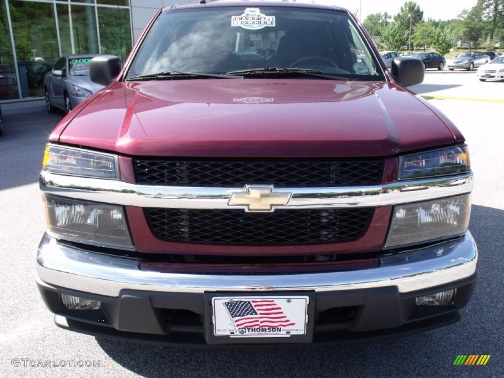 2008 Colorado LT Crew Cab - Deep Ruby Metallic / Ebony photo #8