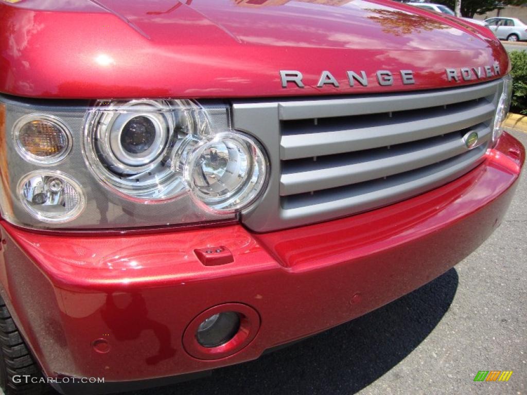2008 Range Rover V8 HSE - Rimini Red Metallic / Ivory photo #7