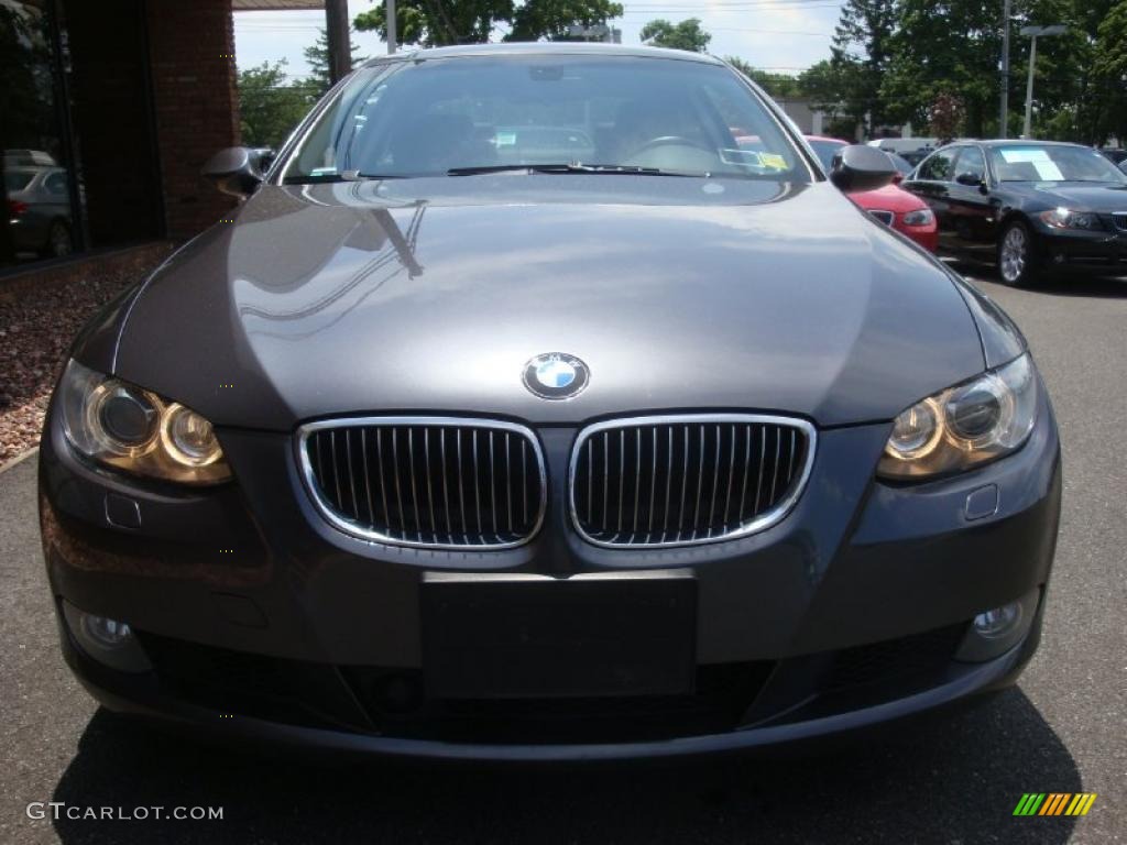 2007 3 Series 328xi Coupe - Sparkling Graphite Metallic / Black photo #2