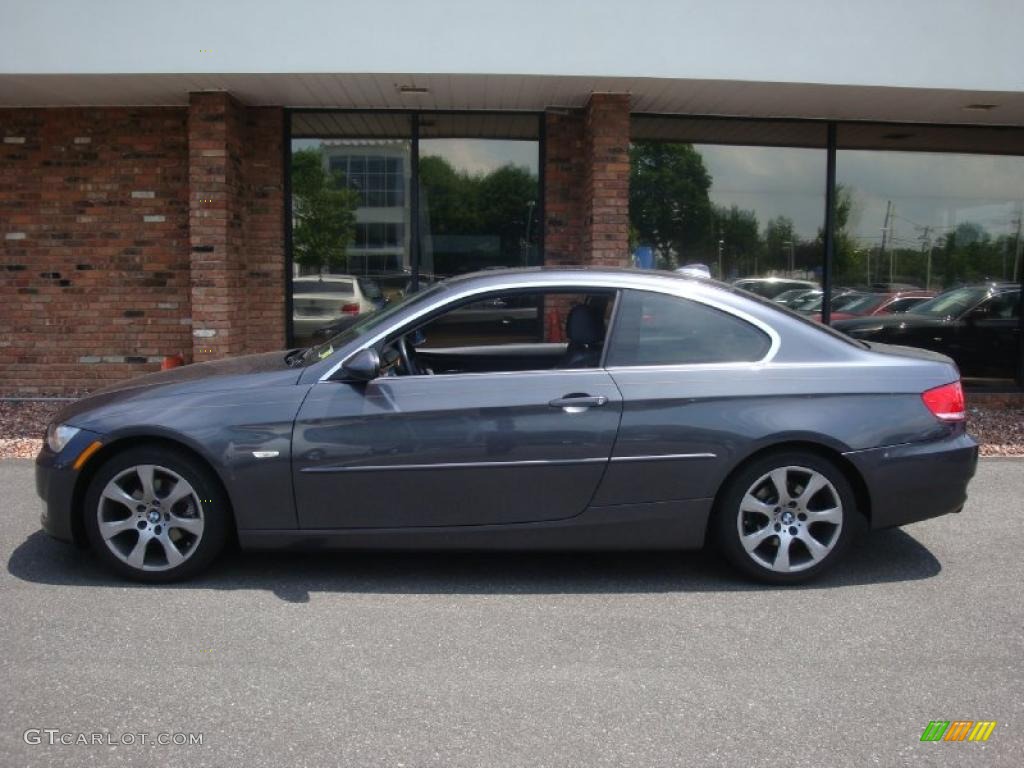 2007 3 Series 328xi Coupe - Sparkling Graphite Metallic / Black photo #3