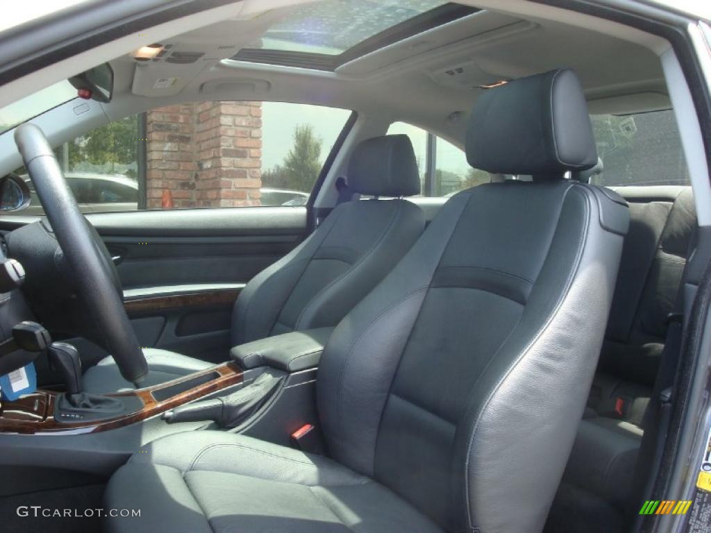 2007 3 Series 328xi Coupe - Sparkling Graphite Metallic / Black photo #9