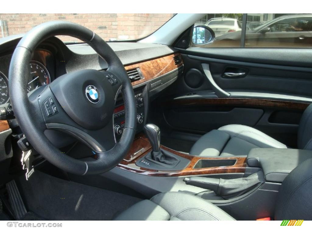 2007 3 Series 328xi Coupe - Sparkling Graphite Metallic / Black photo #10