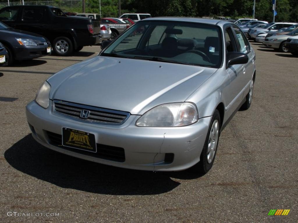 2000 Civic VP Sedan - Vogue Silver Metallic / Gray photo #3