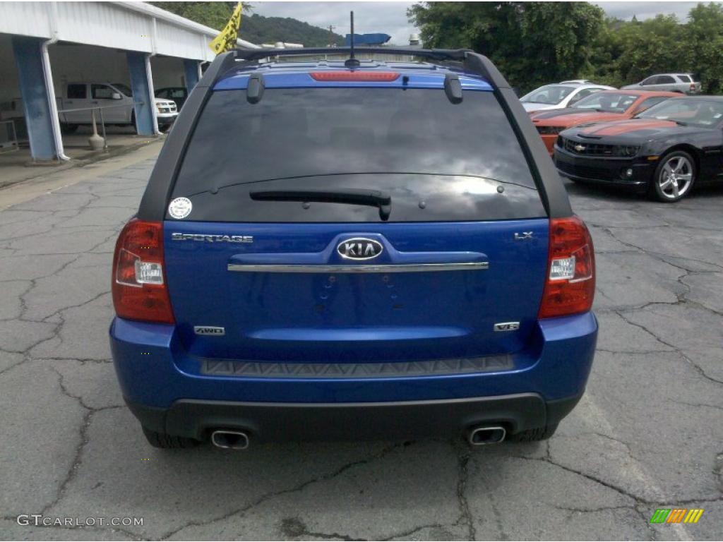 2009 Sportage LX V6 4x4 - Smart Blue / Black photo #3