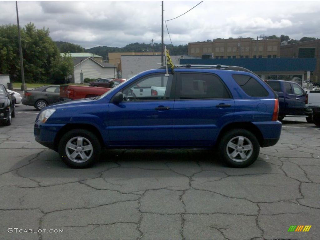 2009 Sportage LX V6 4x4 - Smart Blue / Black photo #5