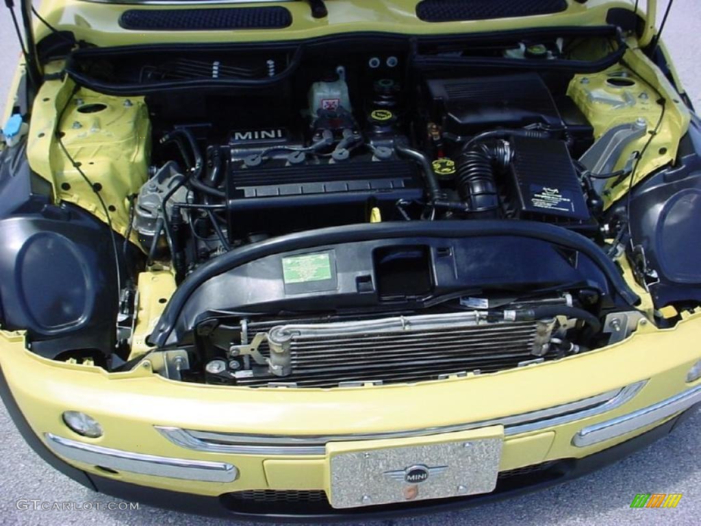 2004 Cooper Hardtop - Liquid Yellow / Panther Black photo #18