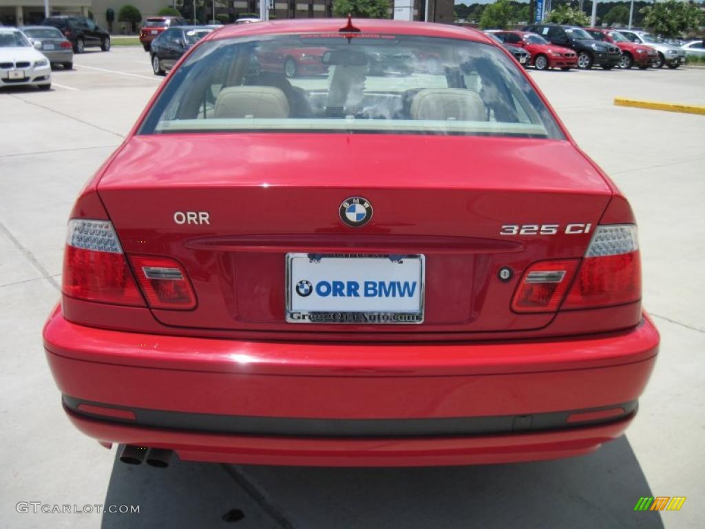 2006 3 Series 325i Coupe - Imola Red / Sand photo #6