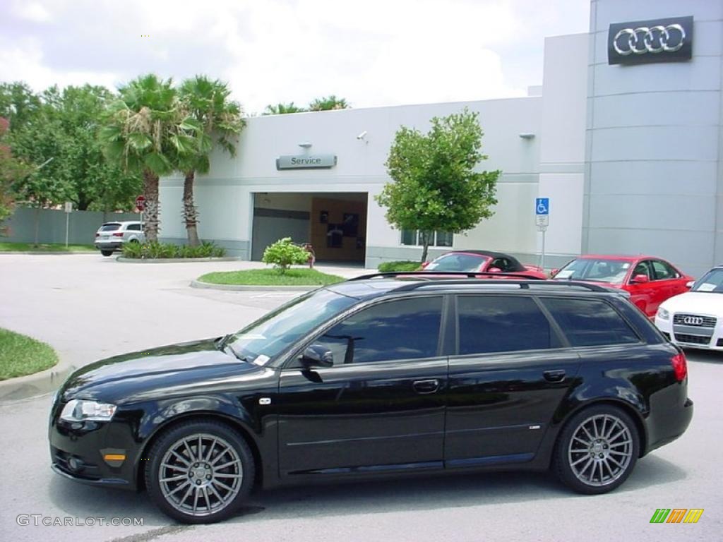 2008 A4 2.0T quattro S-Line Avant - Brilliant Black / Black photo #2