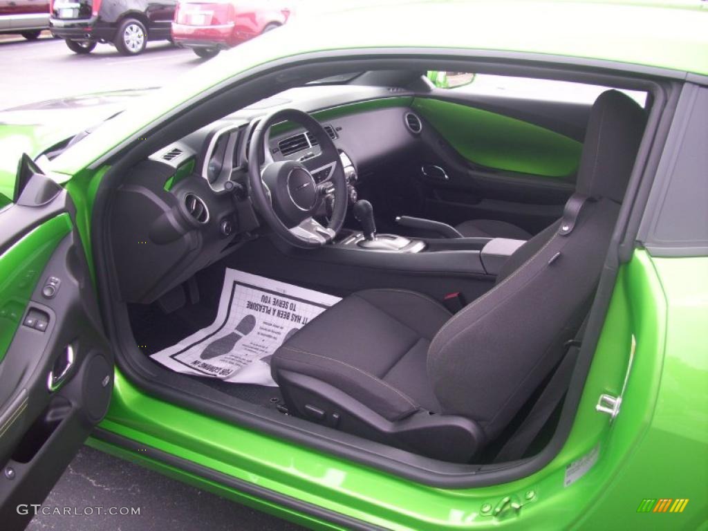 2010 Camaro LT Coupe Synergy Special Edition - Synergy Green Metallic / Black/Green photo #4