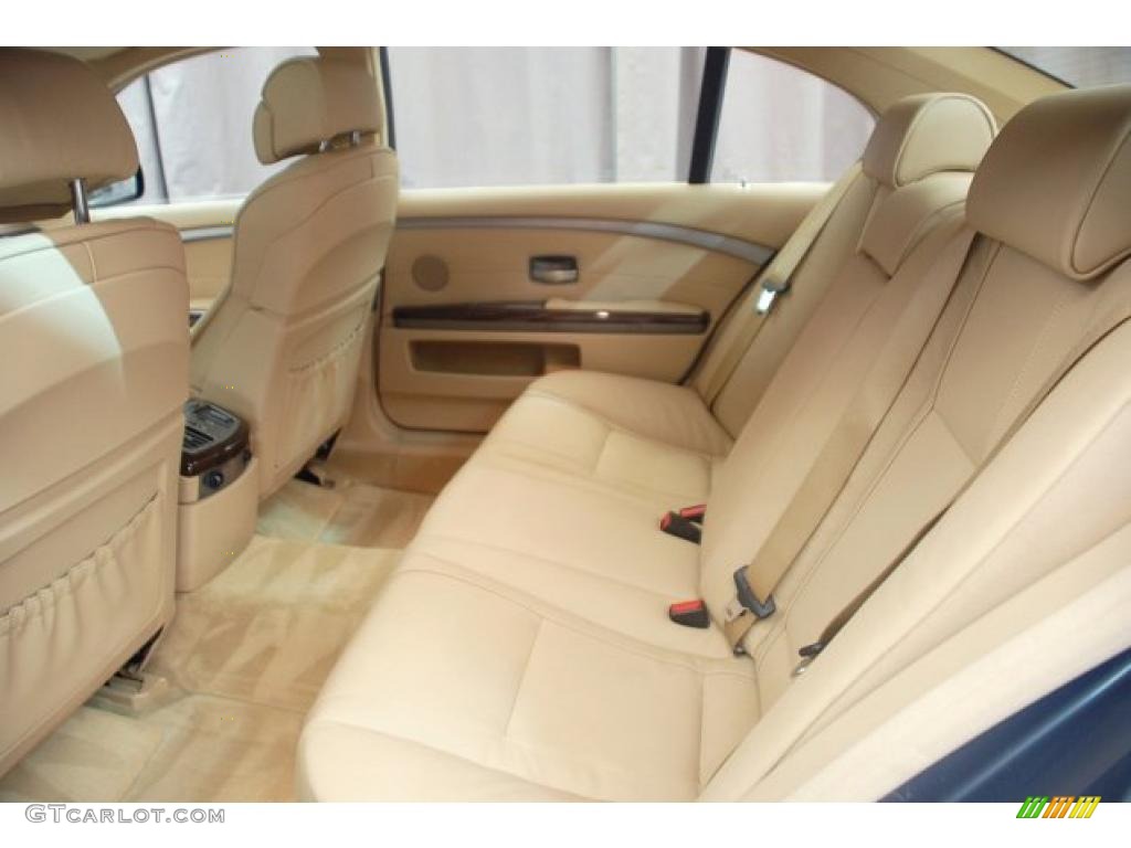 2008 7 Series 750Li Sedan - Michigan Blue Metallic / Beige photo #6
