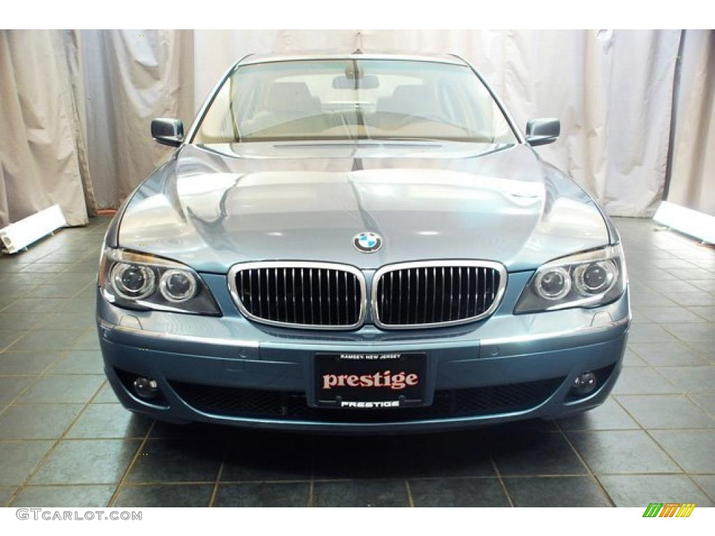 2008 7 Series 750Li Sedan - Michigan Blue Metallic / Beige photo #10