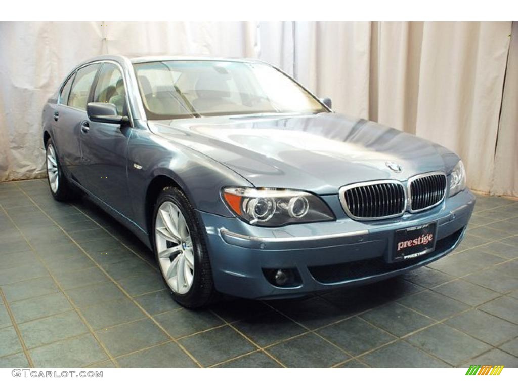 2008 7 Series 750Li Sedan - Michigan Blue Metallic / Beige photo #11