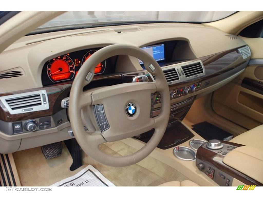 2008 7 Series 750Li Sedan - Michigan Blue Metallic / Beige photo #13