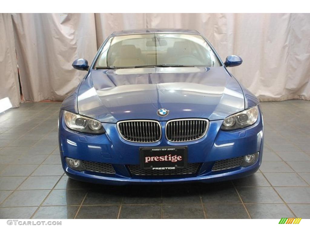 2007 3 Series 335i Coupe - Montego Blue Metallic / Saddle Brown/Black photo #10