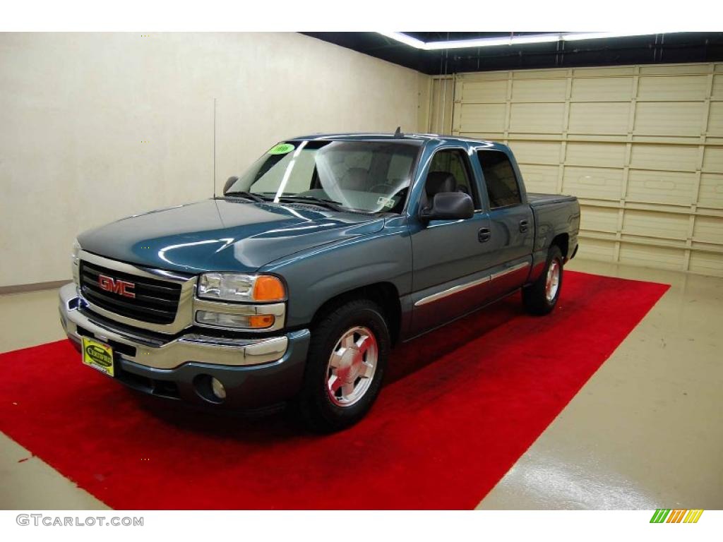 2006 Sierra 1500 SLT Crew Cab - Stealth Gray Metallic / Pewter photo #3