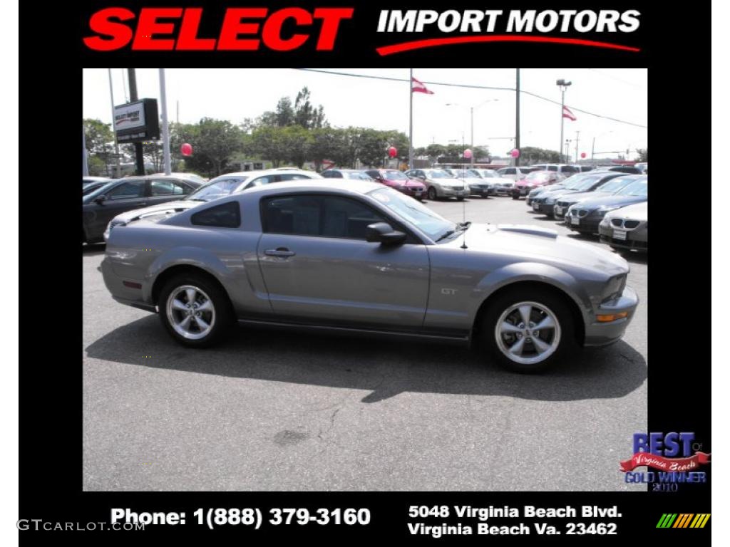 2007 Mustang GT Premium Coupe - Tungsten Grey Metallic / Dark Charcoal photo #4