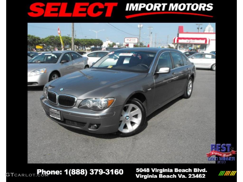 2006 7 Series 750Li Sedan - Sterling Grey Metallic / Black/Black photo #1