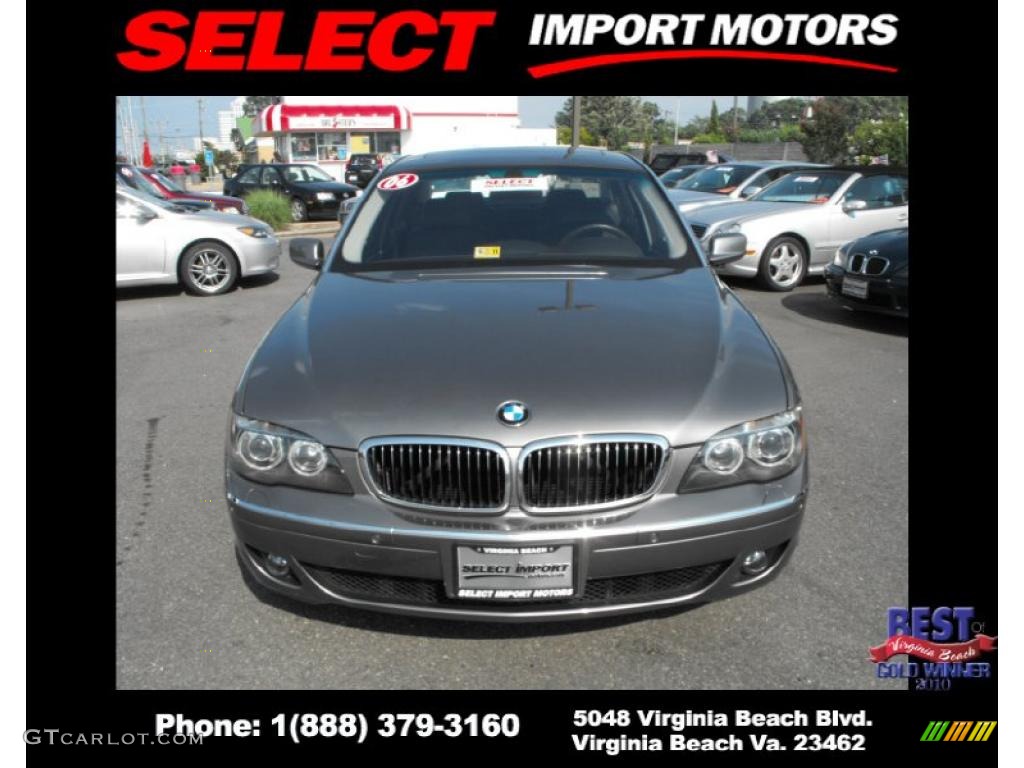 2006 7 Series 750Li Sedan - Sterling Grey Metallic / Black/Black photo #2