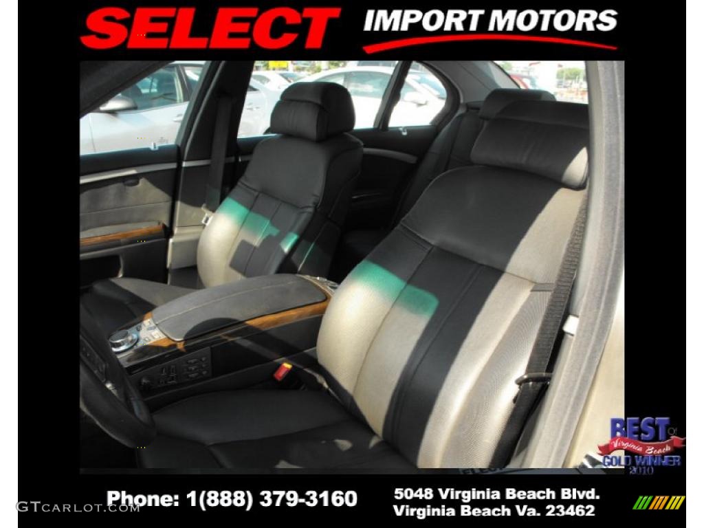 2006 7 Series 750Li Sedan - Sterling Grey Metallic / Black/Black photo #14