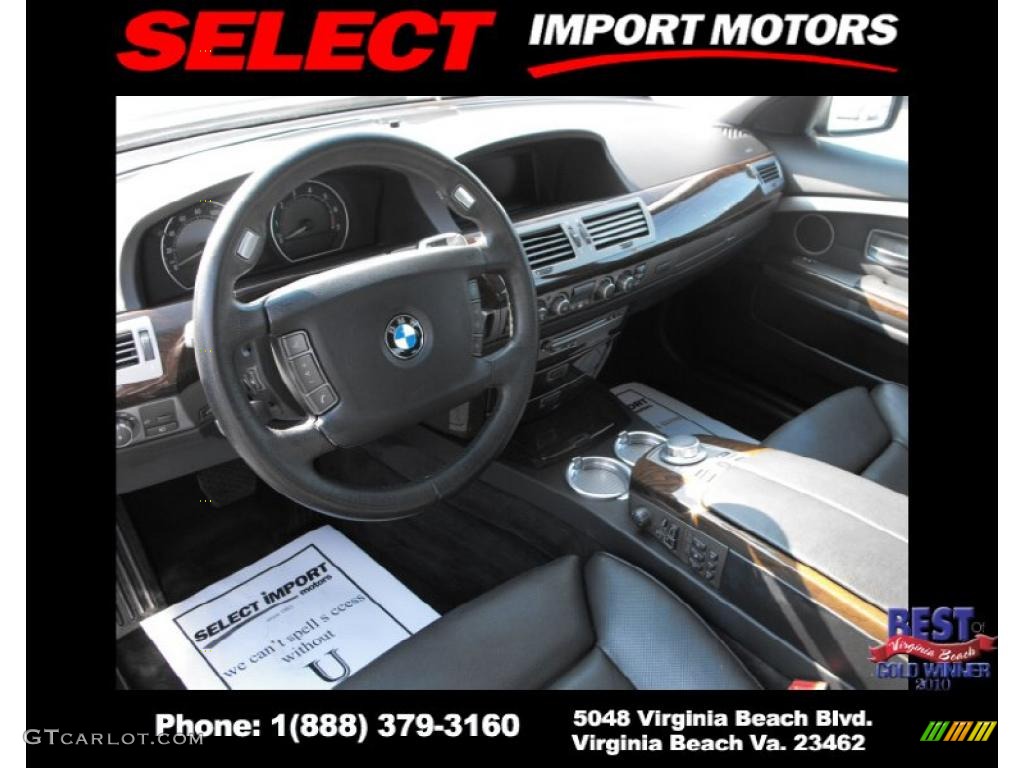 2006 7 Series 750Li Sedan - Sterling Grey Metallic / Black/Black photo #15
