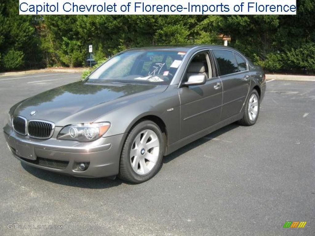 2007 7 Series 750Li Sedan - Titanium Grey Metallic / Black photo #1