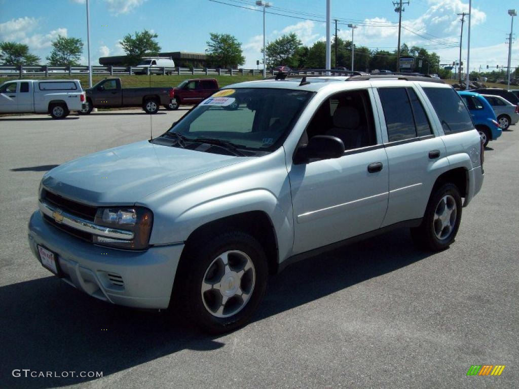 2007 TrailBlazer LS 4x4 - Moondust Metallic / Light Gray photo #11