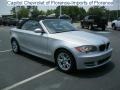 2008 Titanium Silver Metallic BMW 1 Series 128i Convertible  photo #1