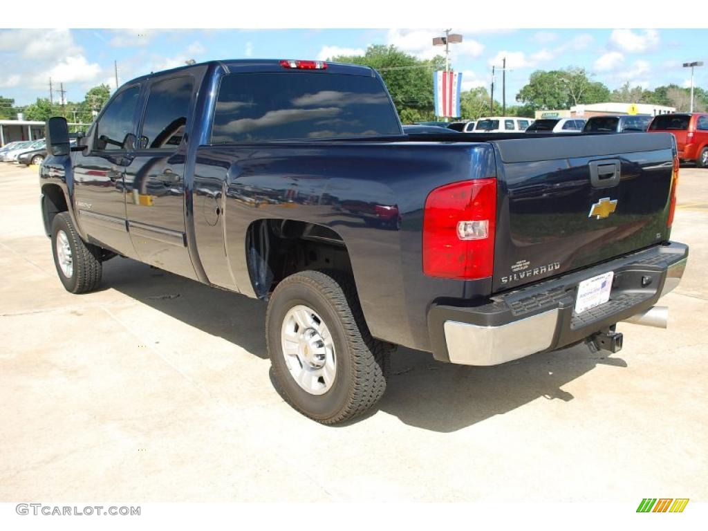 2009 Silverado 2500HD LT Crew Cab - Imperial Blue Metallic / Ebony photo #3