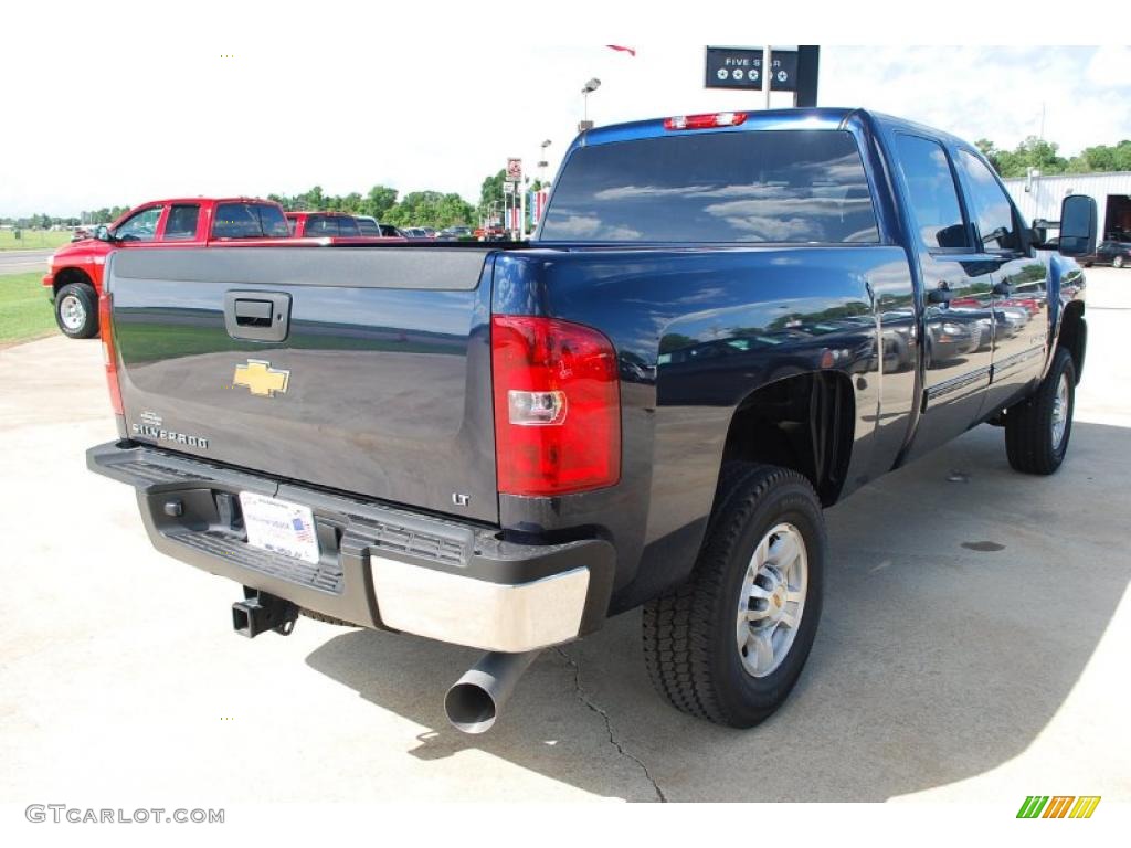 2009 Silverado 2500HD LT Crew Cab - Imperial Blue Metallic / Ebony photo #6